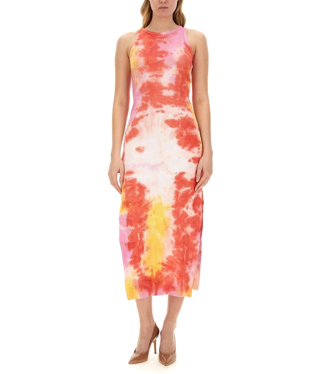 MSGM Мульти хлопковое повседневное платье, фото 2