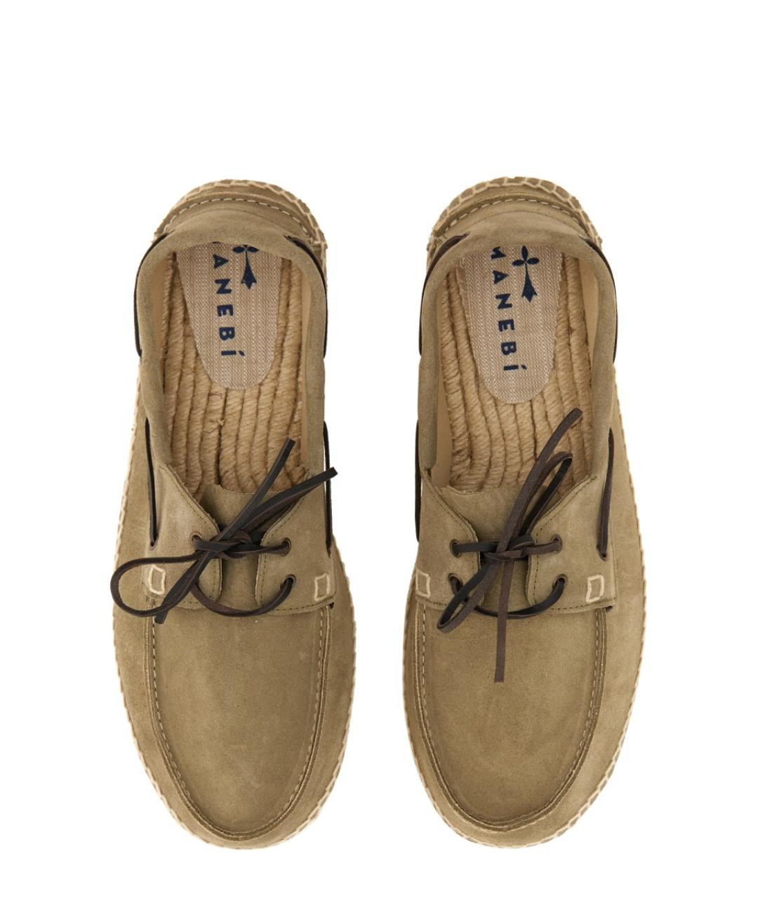 MANEBI Зеленые замшевые эспадрильи, фото 4