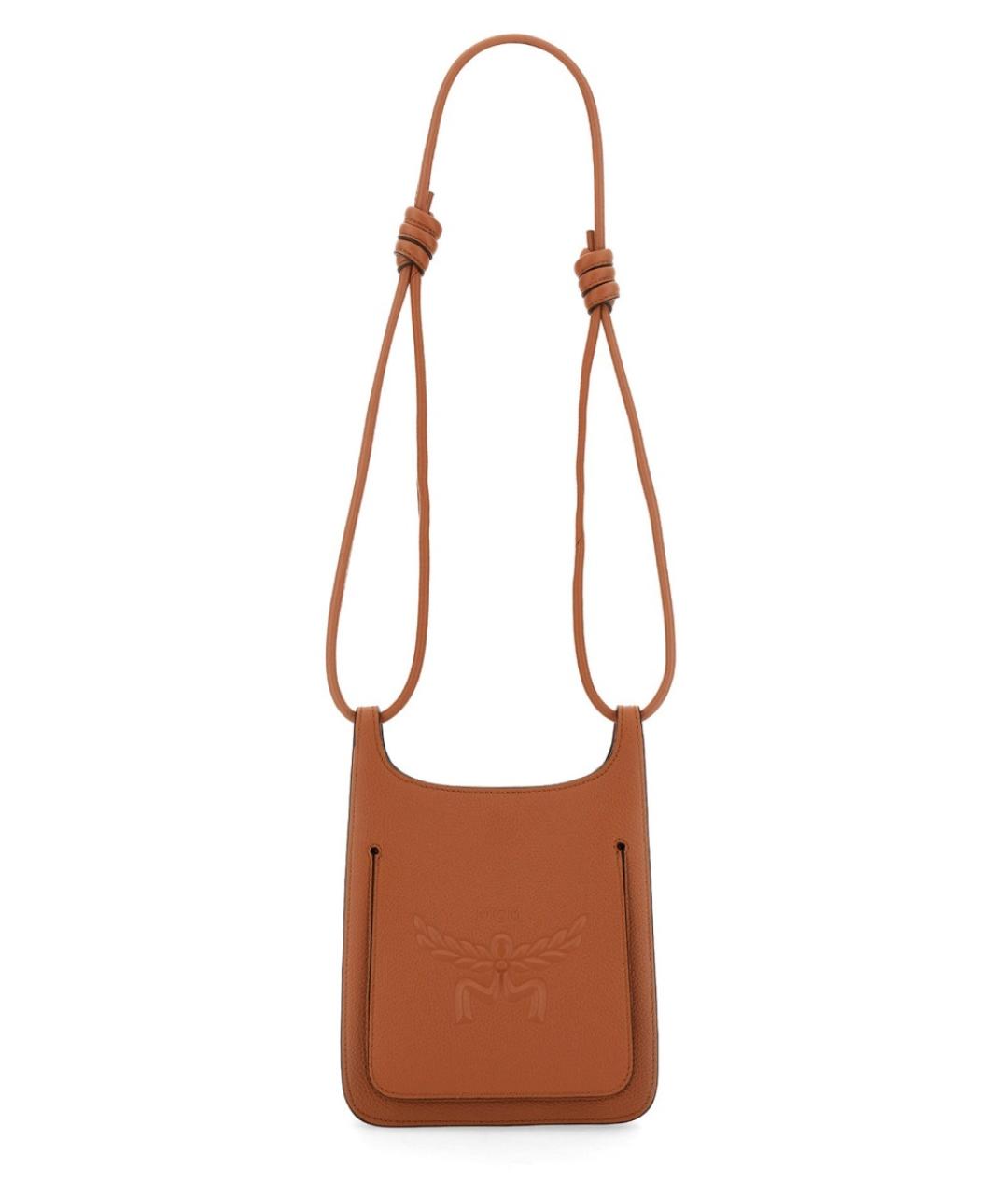 MCM Коричневая кожаная сумка через плечо, фото 2