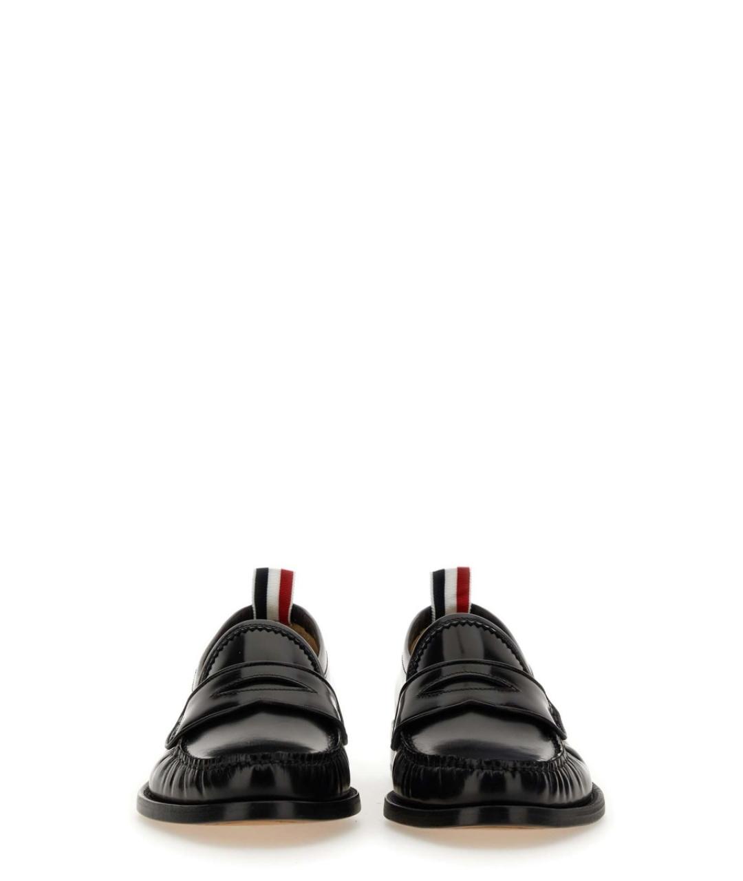 THOM BROWNE Черные лоферы из лакированной кожи, фото 4