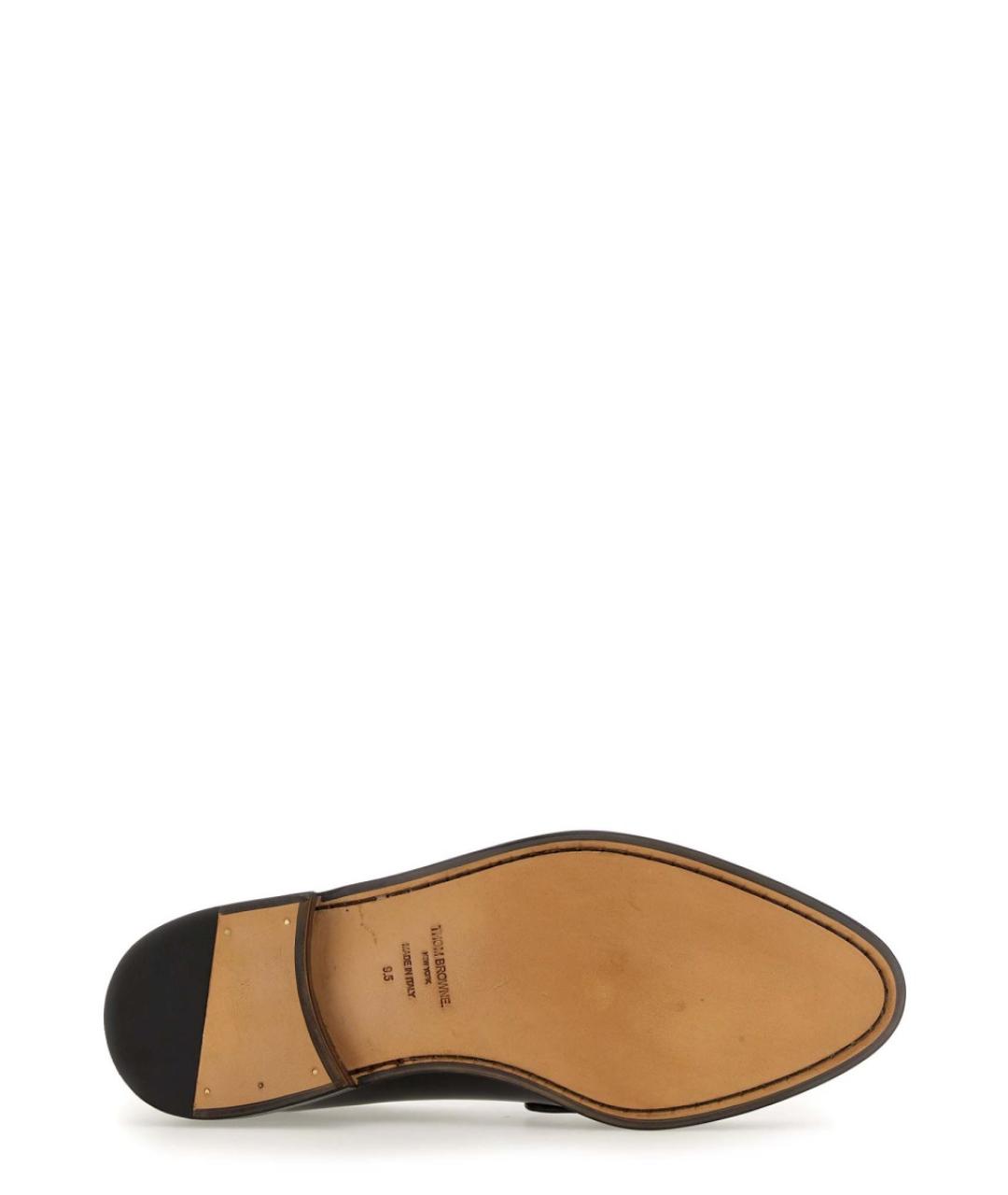 THOM BROWNE Черные лоферы из лакированной кожи, фото 5