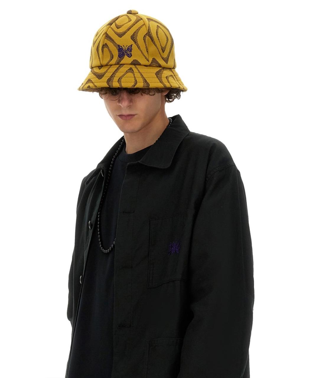 NEEDLES Желтая синтетическая шляпа, фото 2