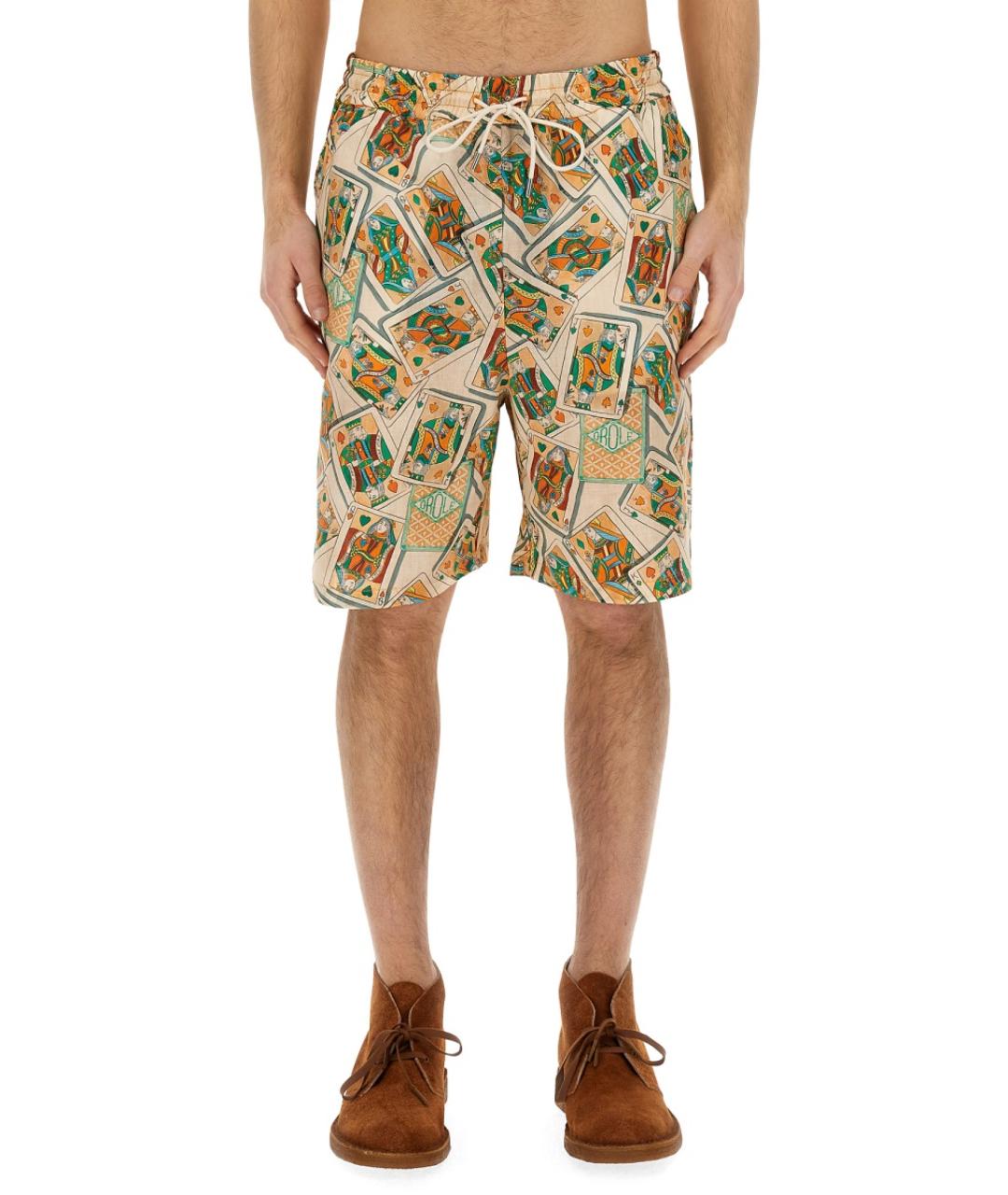 Drole de Monsieur Мульти льняные шорты, фото 5