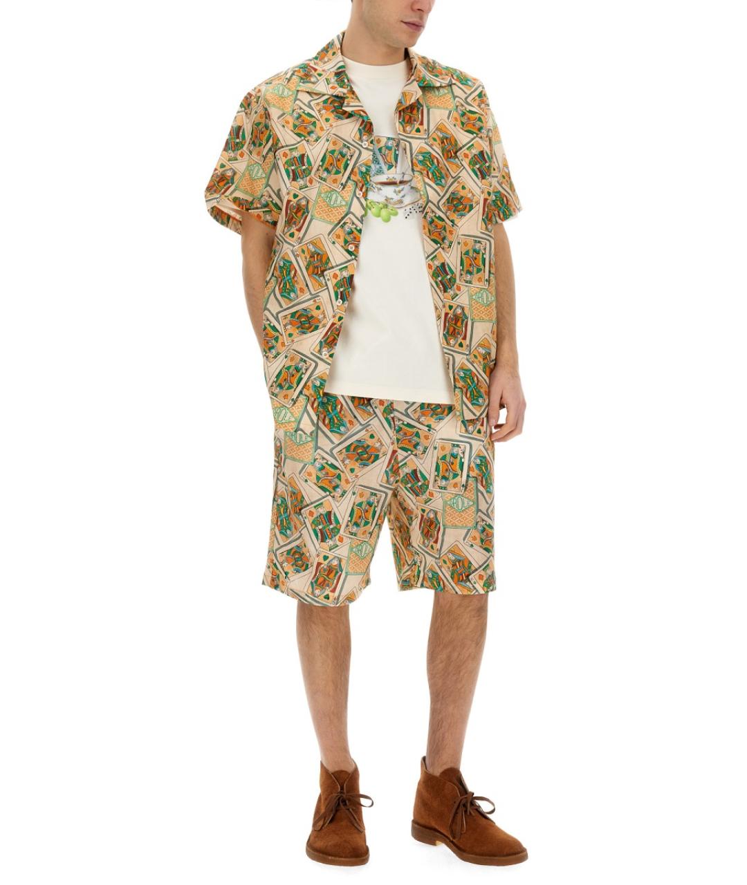 Drole de Monsieur Мульти льняные шорты, фото 2