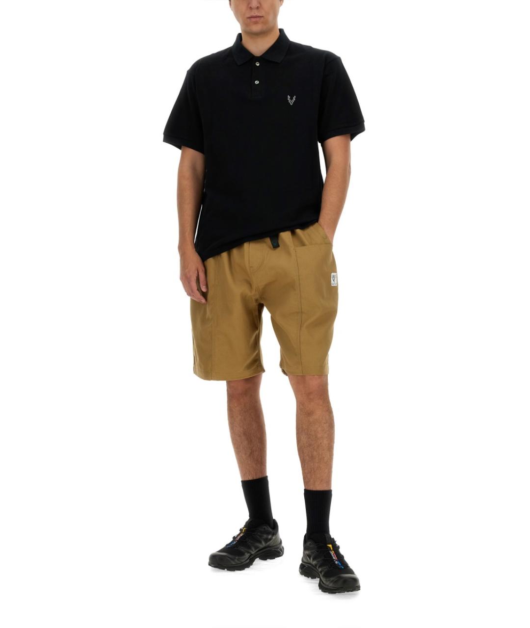 SOUTH2 WEST8 Коричневые хлопковые шорты, фото 2