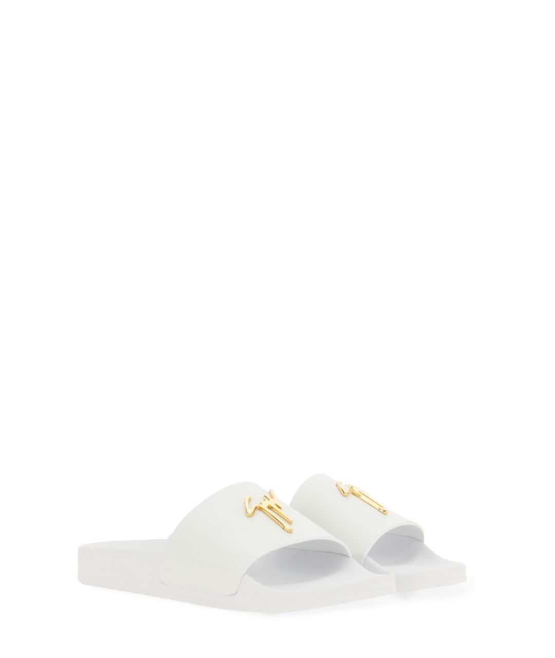 GIUSEPPE ZANOTTI DESIGN Белые шлепанцы, фото 2