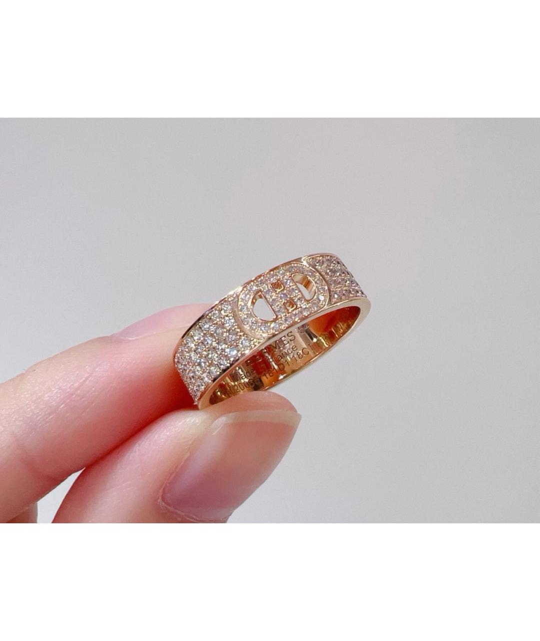 HERMES Розовое кольцо из розового золота, фото 5