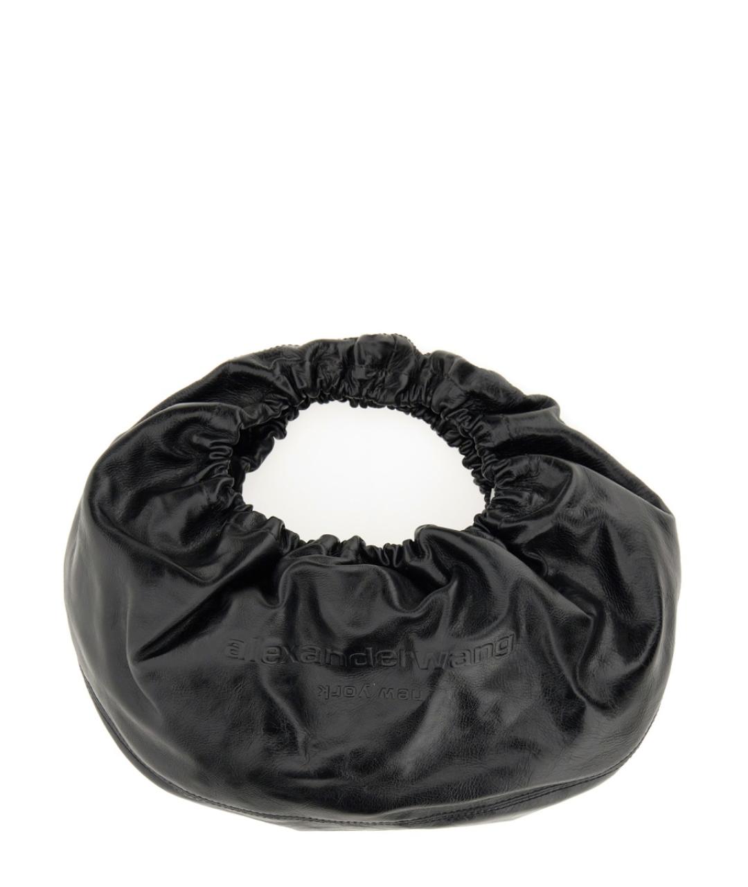 ALEXANDER WANG Черная кожаная сумка с короткими ручками, фото 1