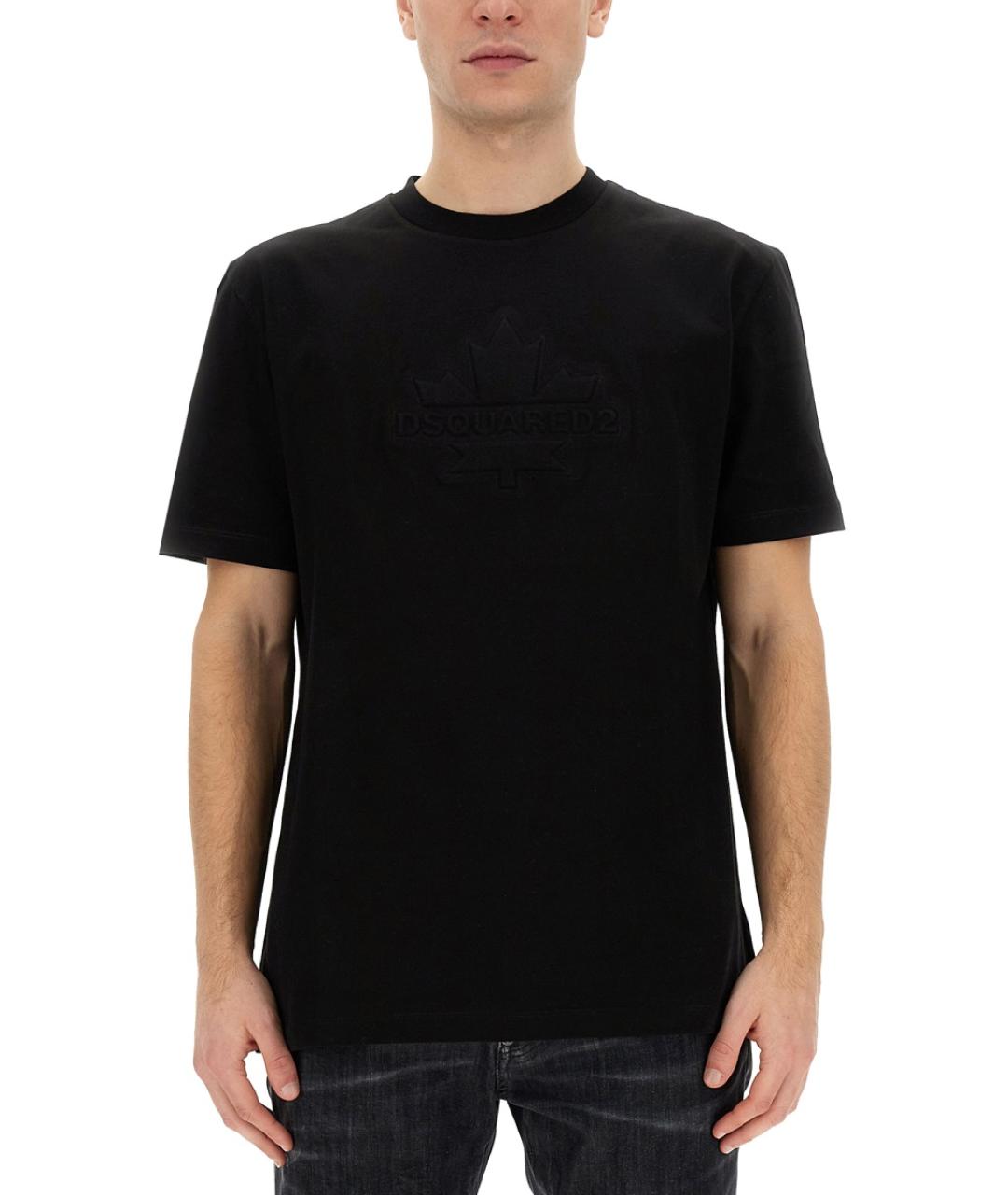 DSQUARED2 Черная хлопковая футболка, фото 5
