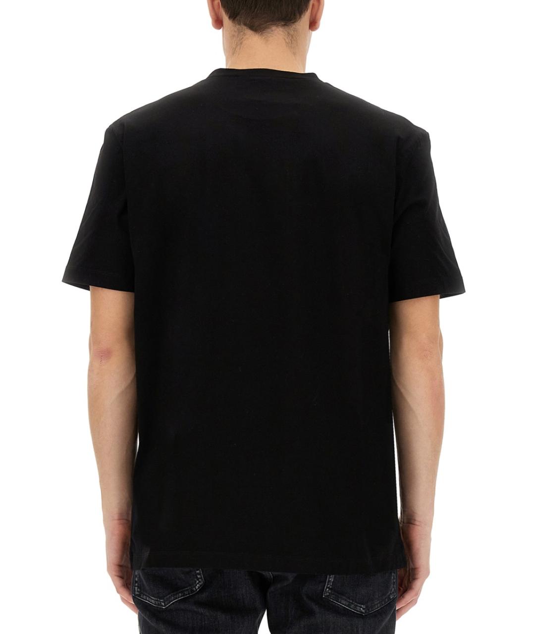 DSQUARED2 Черная хлопковая футболка, фото 3