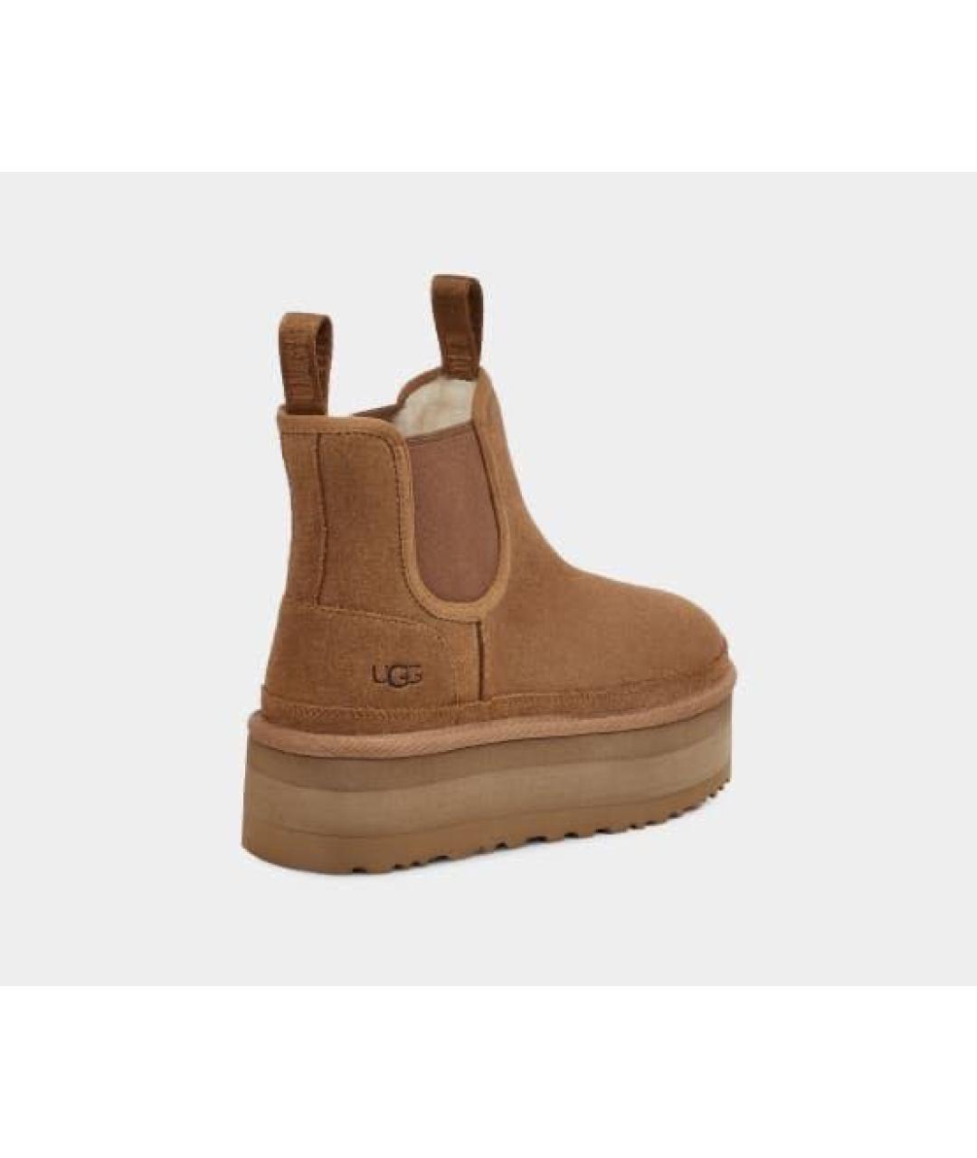 UGG AUSTRALIA Коричневые замшевые ботинки, фото 3