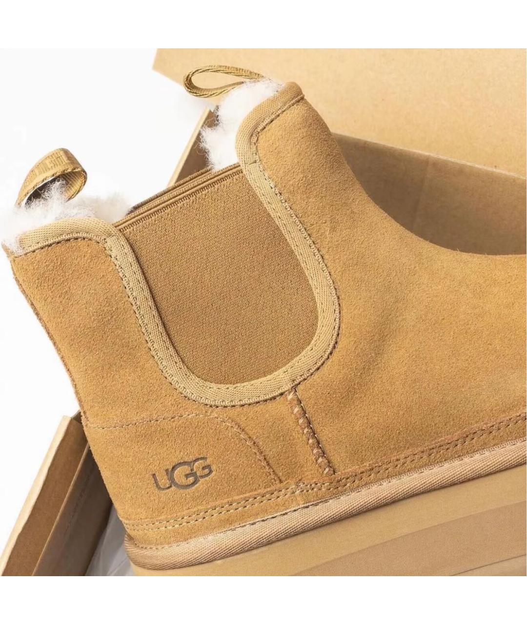 UGG AUSTRALIA Коричневые замшевые ботинки, фото 6