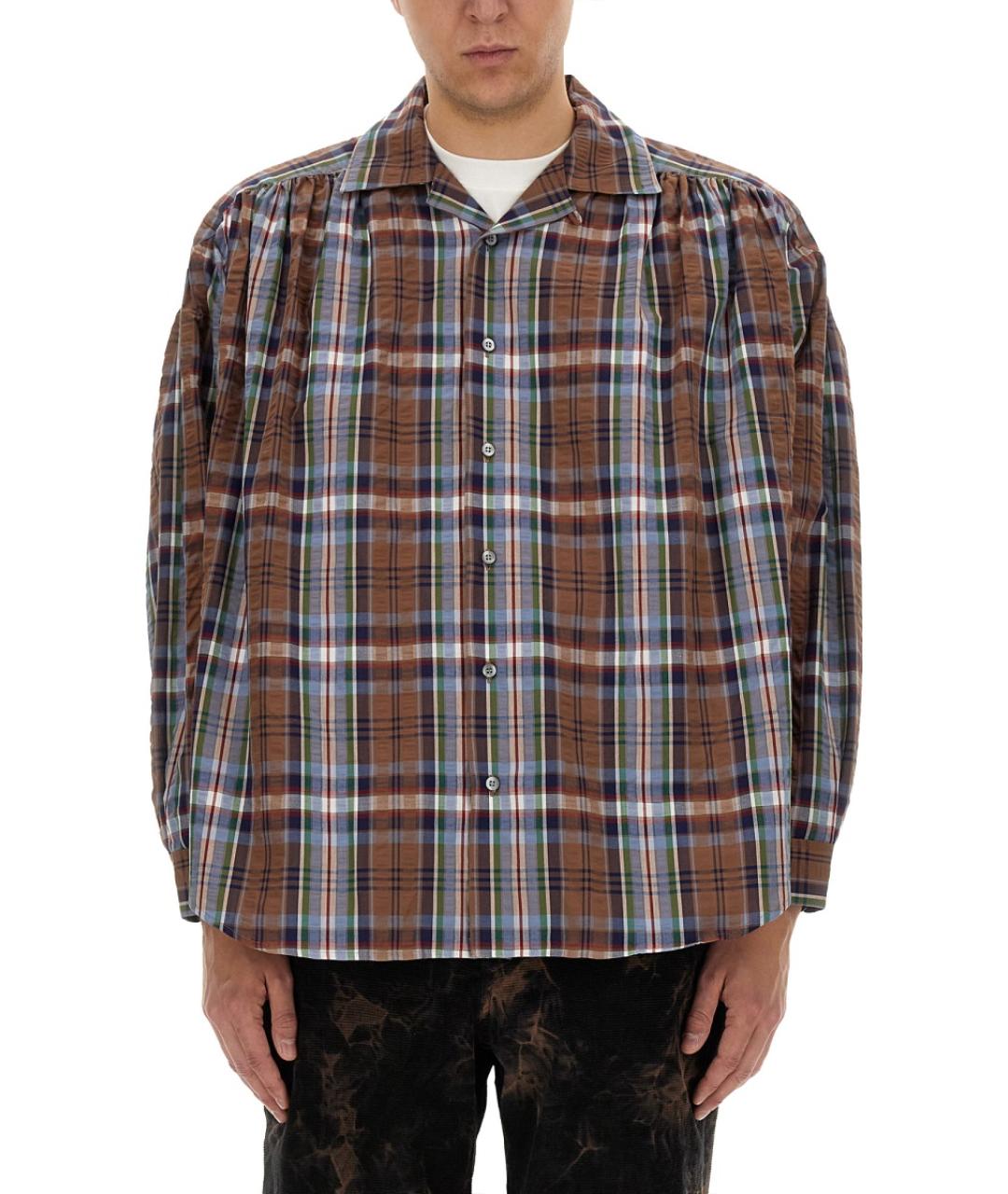 AïE Синяя хлопковая кэжуал рубашка, фото 5