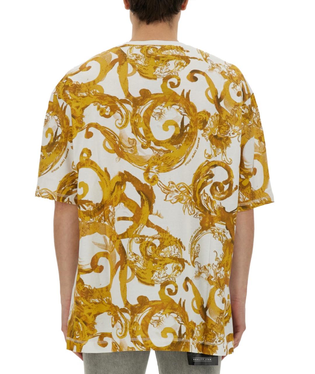 VERSACE JEANS COUTURE Белая хлопковая футболка, фото 3