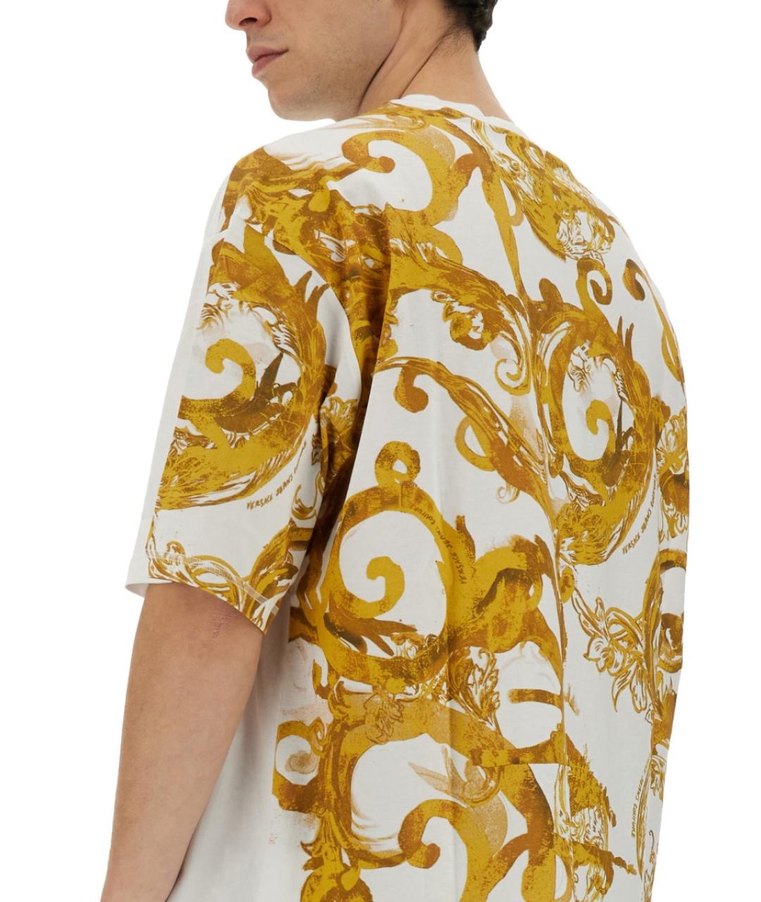 VERSACE JEANS COUTURE Белая хлопковая футболка, фото 4