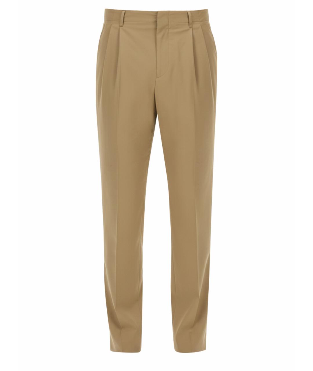 LARDINI Бежевые хлопковые повседневные брюки, фото 1