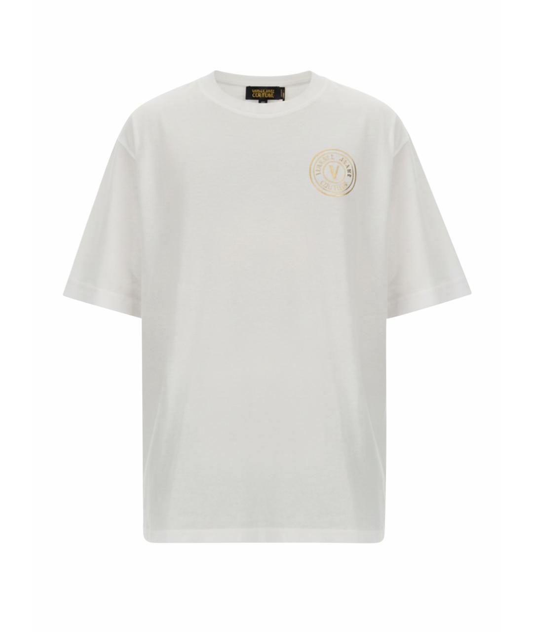 VERSACE JEANS COUTURE Белая хлопковая футболка, фото 1