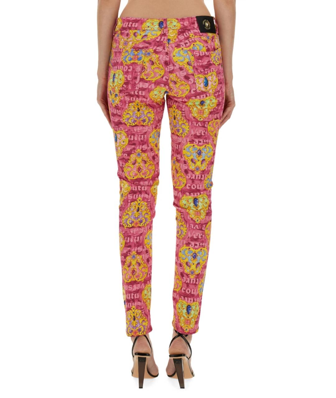VERSACE JEANS COUTURE Мульти хлопковые прямые джинсы, фото 4