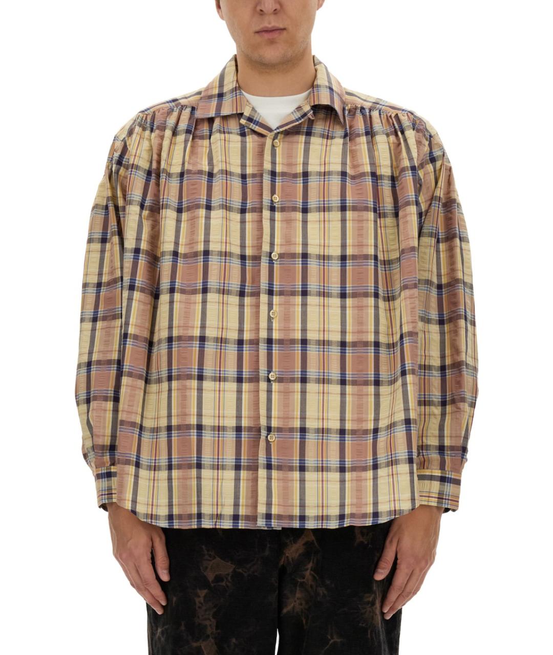 AïE Желтая хлопковая кэжуал рубашка, фото 5