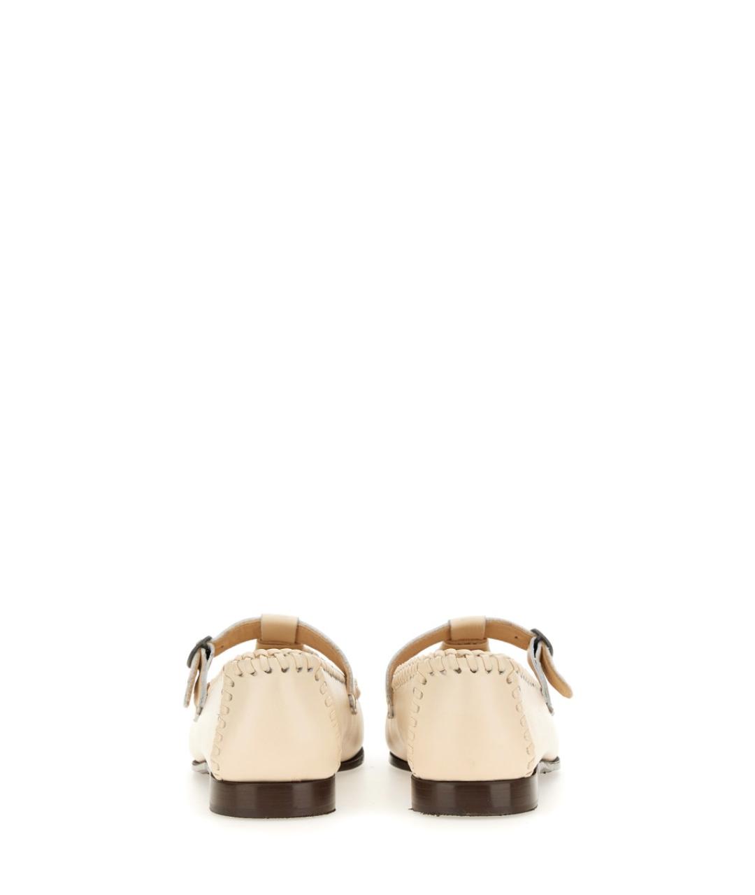 HEREU Белые кожаные мокасины, фото 3