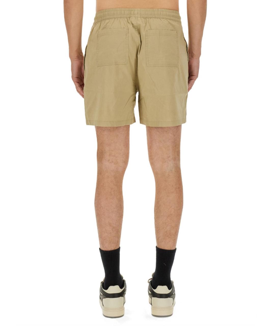 REPRESENT Бежевые хлопковые шорты, фото 4