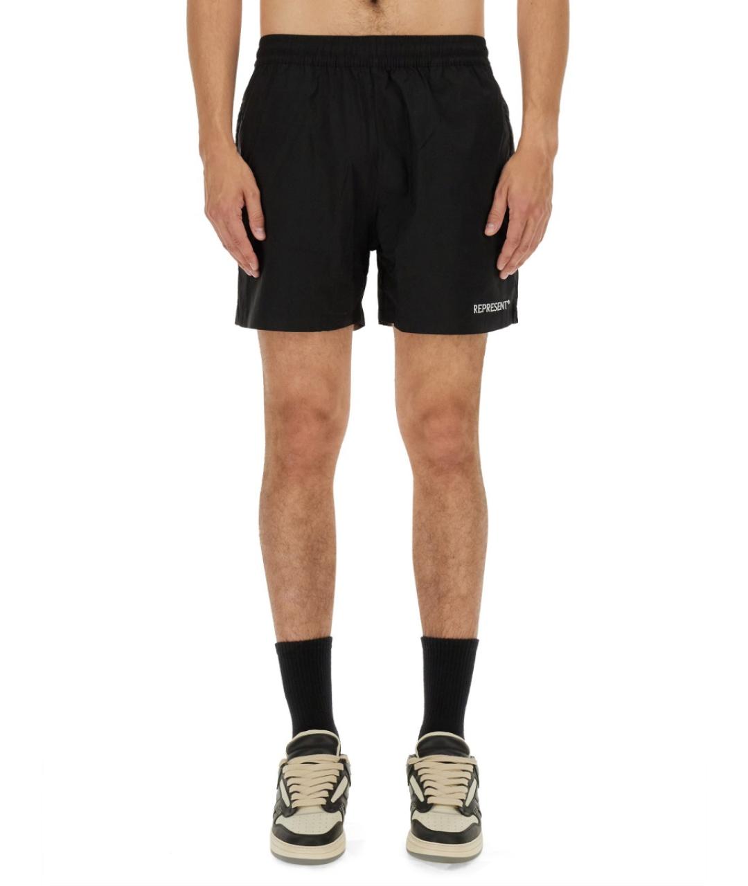 REPRESENT Черные хлопковые шорты, фото 5