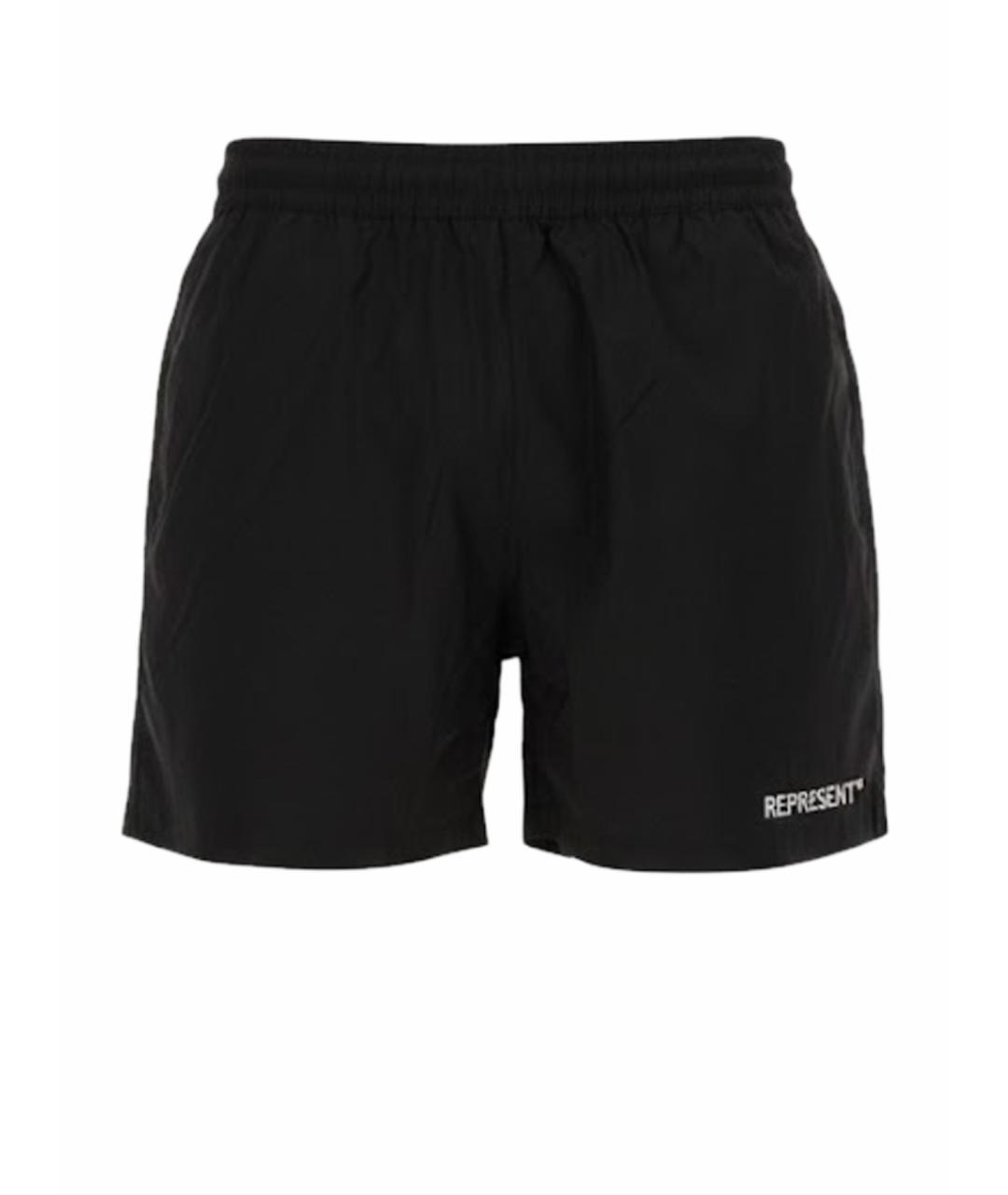 REPRESENT Черные хлопковые шорты, фото 1
