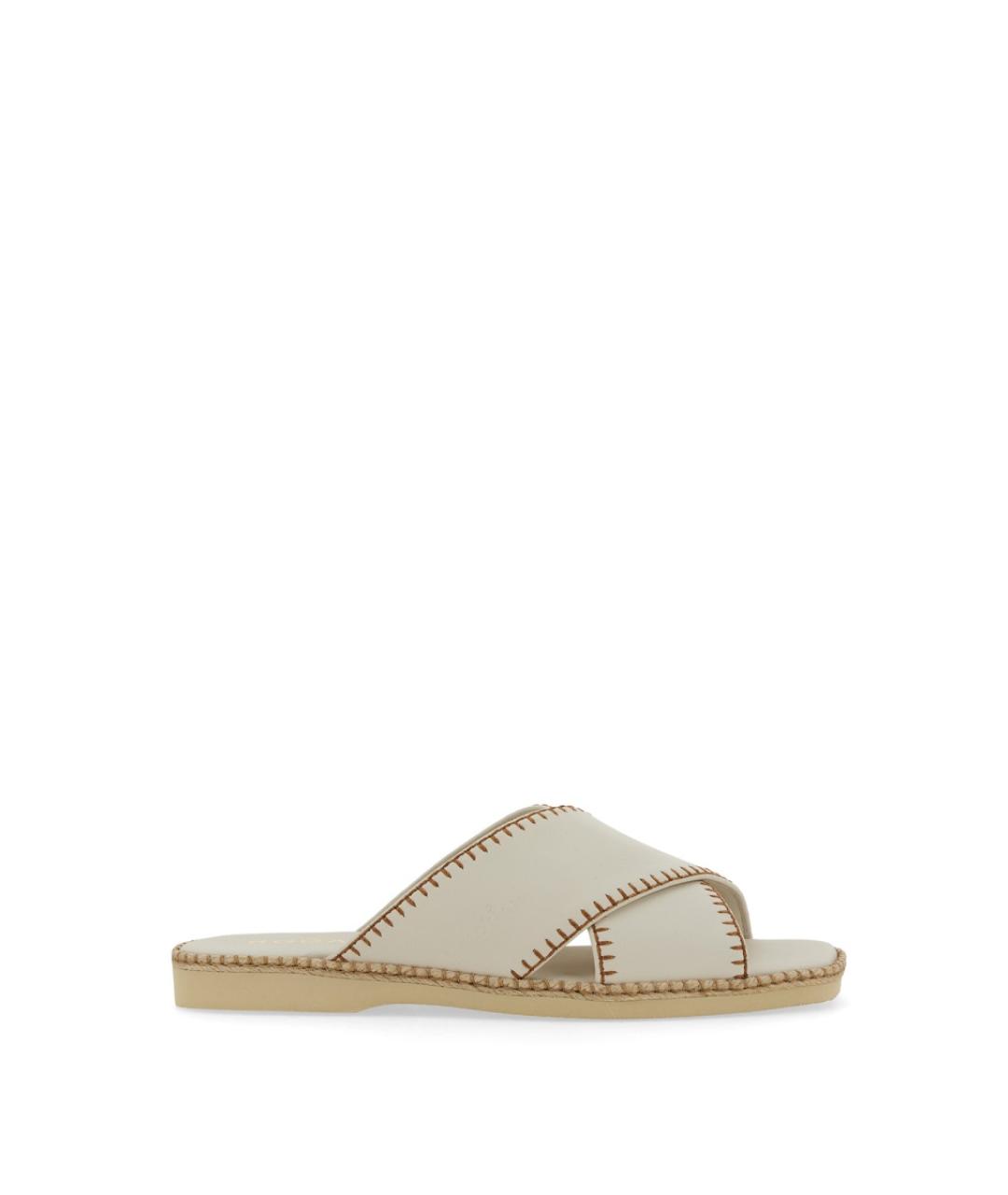 HOGAN Белые шлепанцы, фото 1