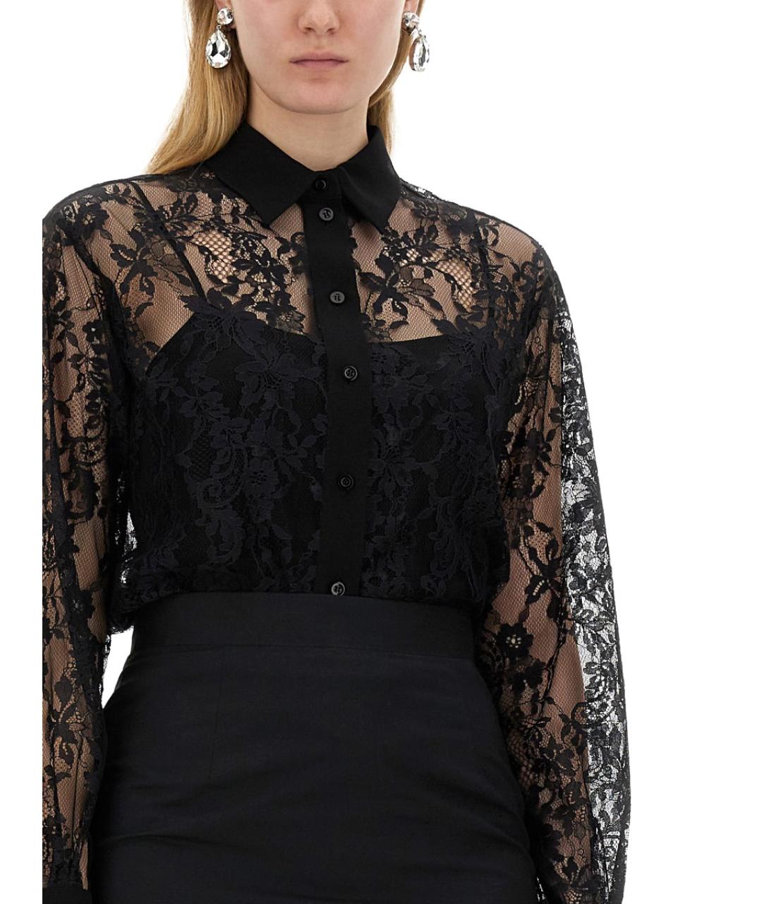 MOSCHINO Черная полиамидовая рубашка, фото 5