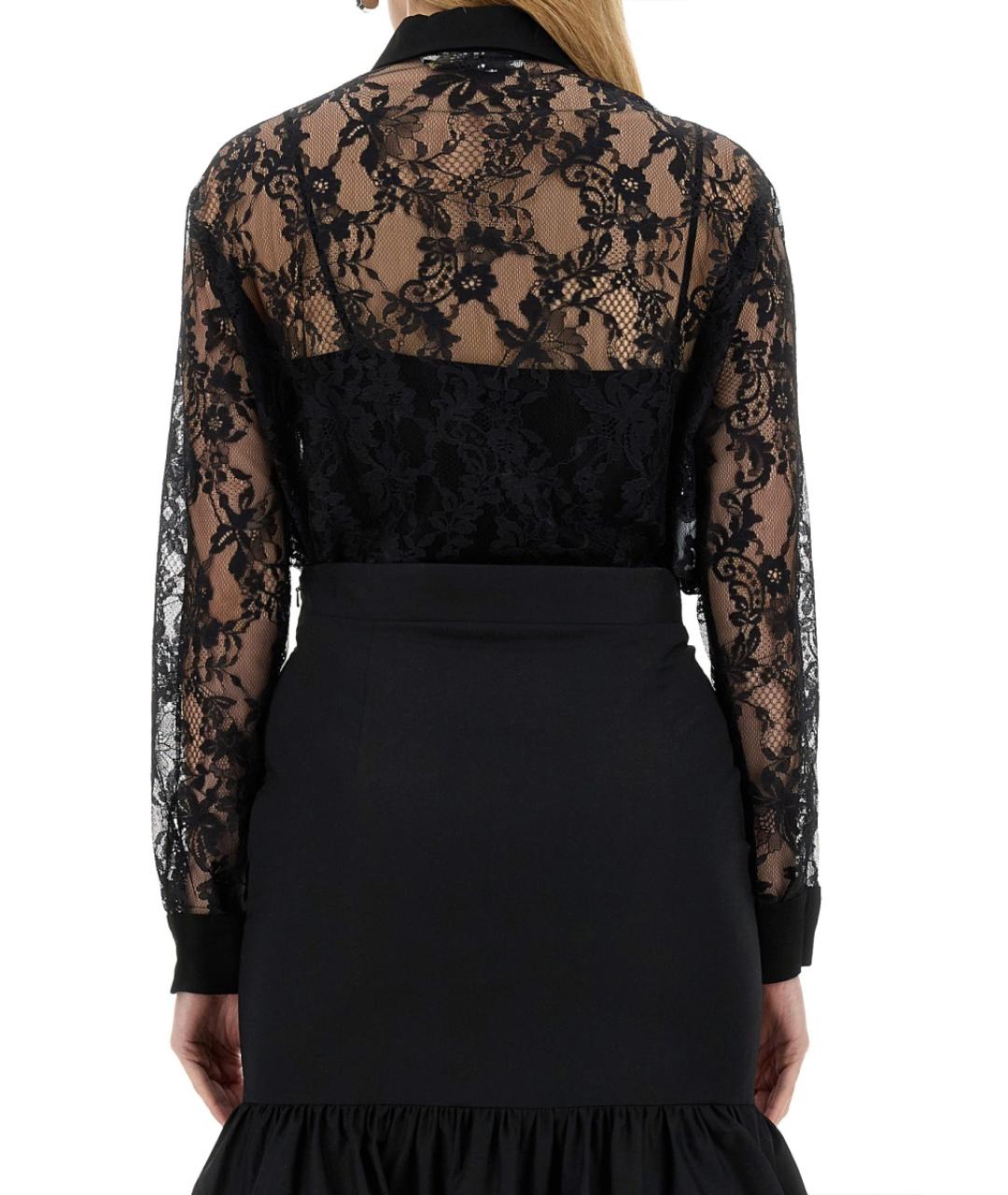 MOSCHINO Черная полиамидовая рубашка, фото 4