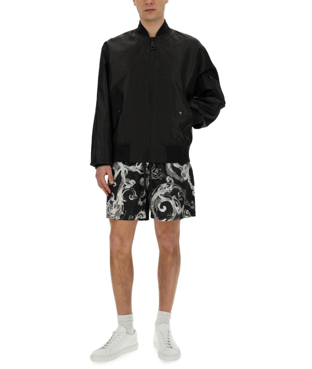 VERSACE JEANS COUTURE Черная полиэстеровая куртка, фото 2