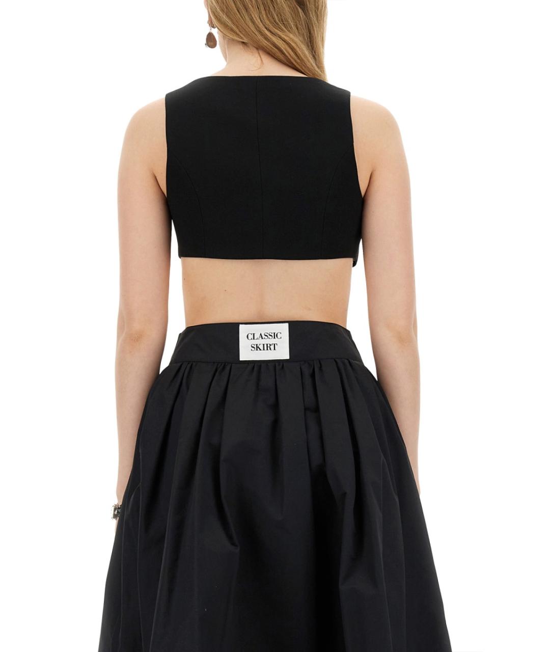 MOSCHINO Черная ацетатная блузы, фото 4