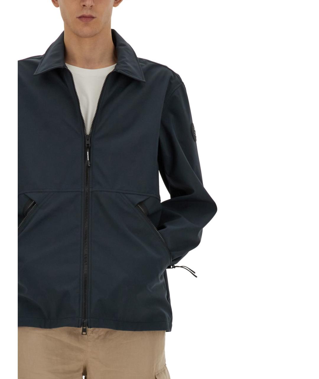 WOOLRICH Синяя полиэстеровая куртка, фото 4