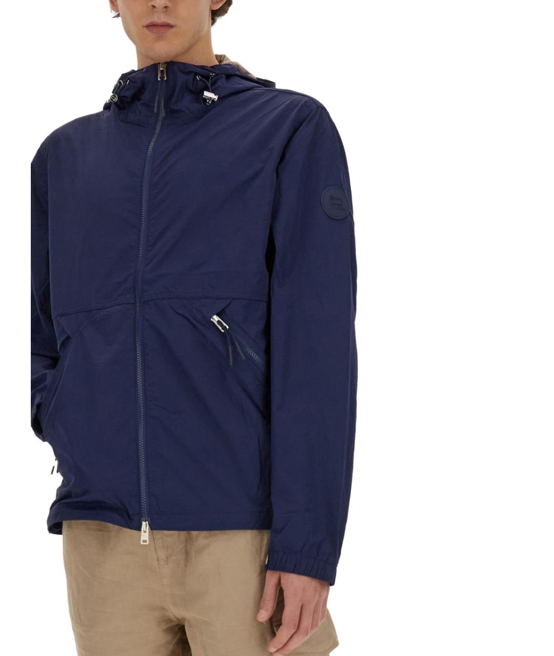 WOOLRICH Синяя полиамидовая куртка, фото 4