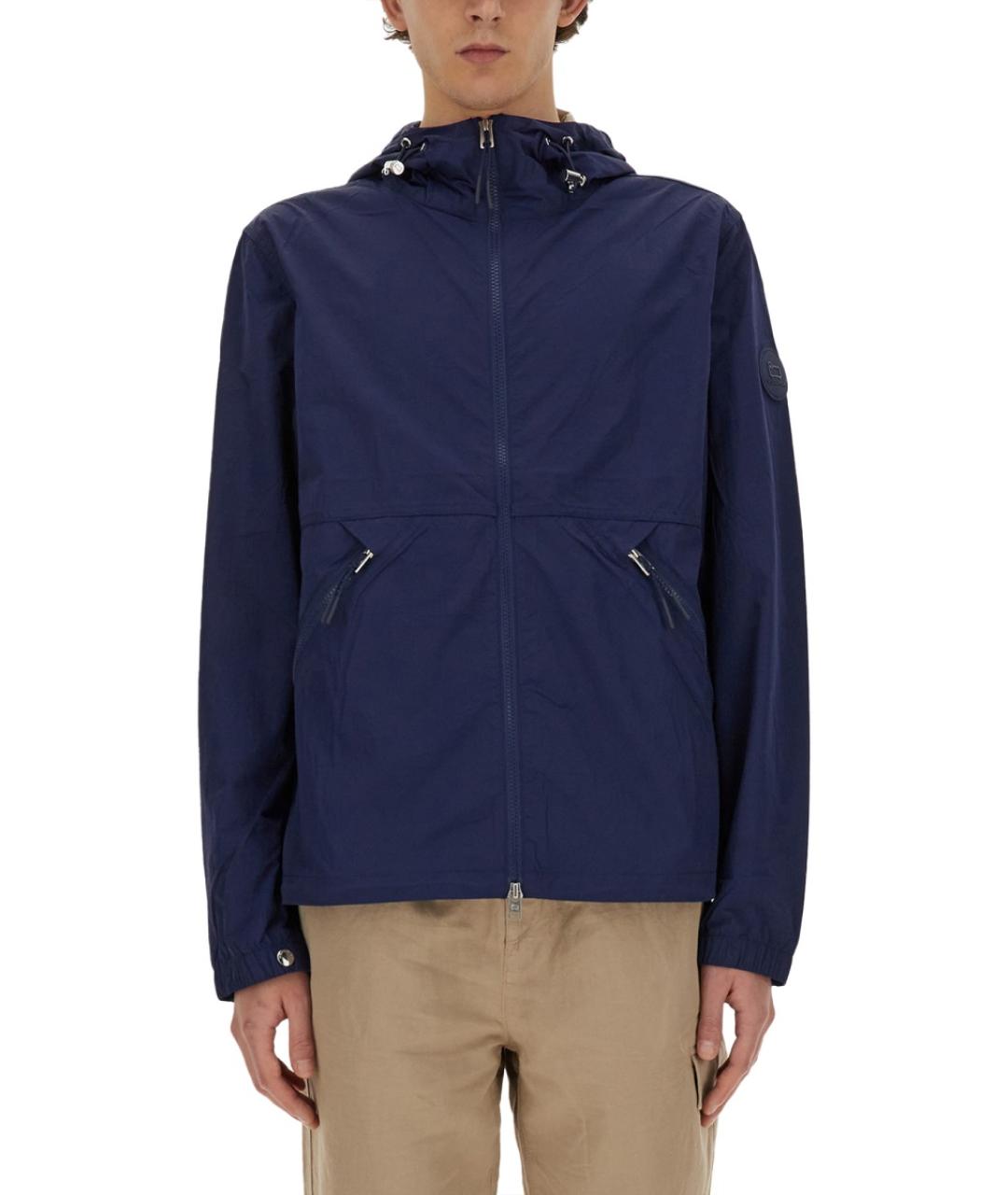 WOOLRICH Синяя полиамидовая куртка, фото 5