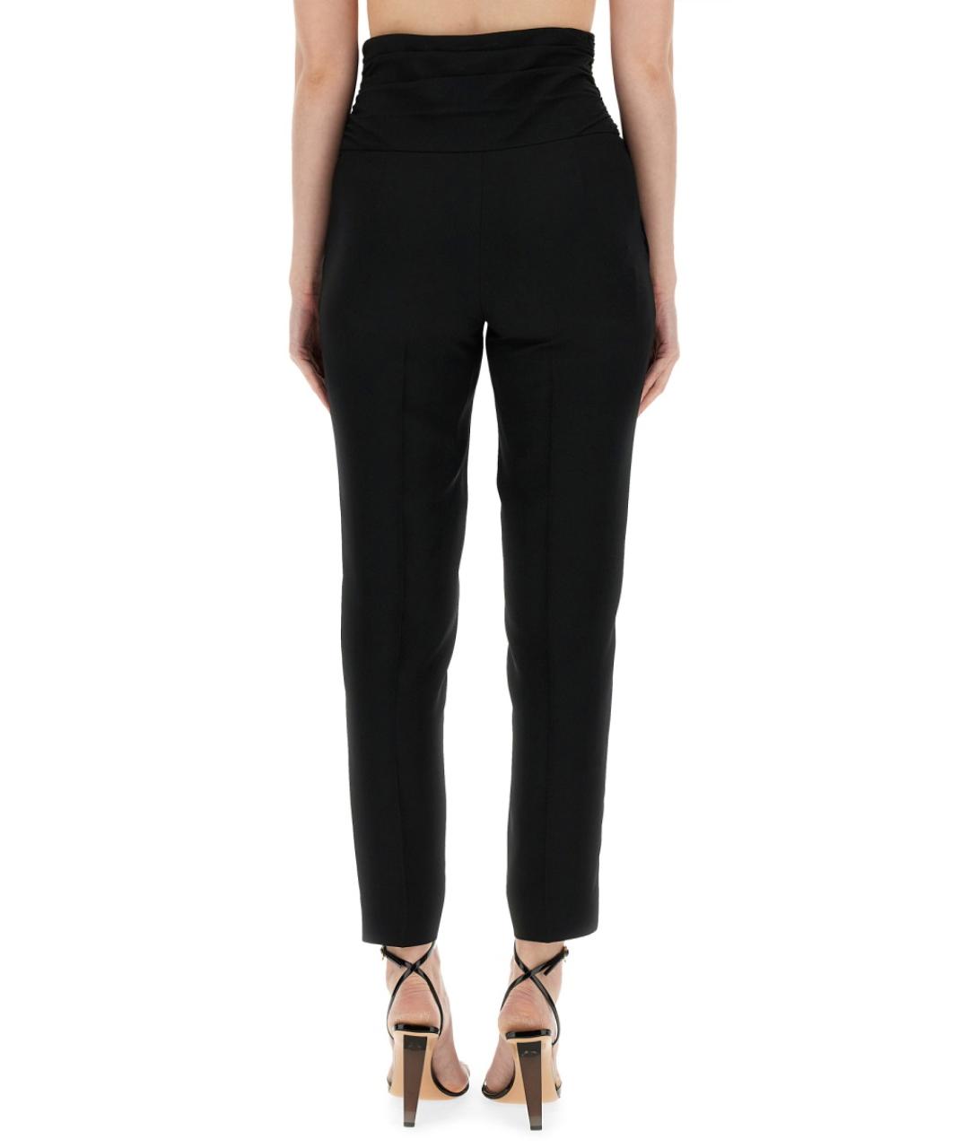 MOSCHINO Черные ацетатные брюки узкие, фото 4