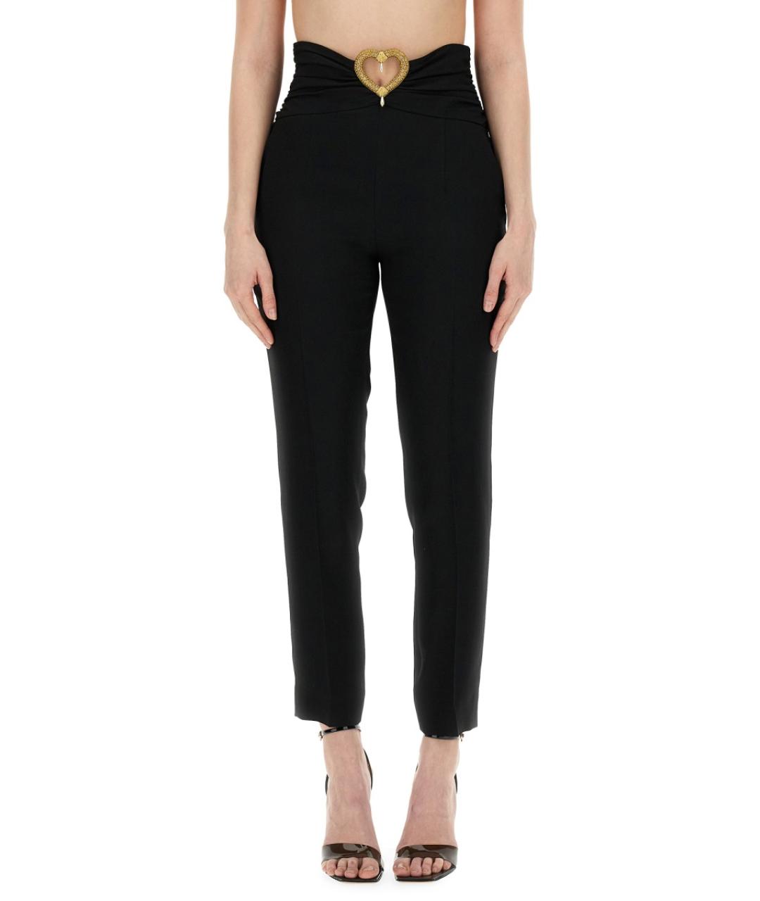 MOSCHINO Черные ацетатные брюки узкие, фото 2