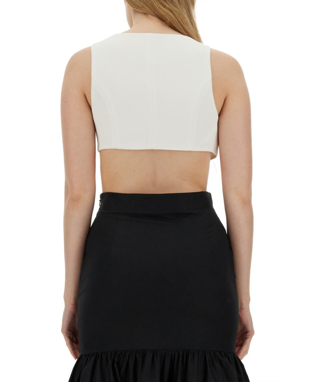 MOSCHINO Белая ацетатная блузы, фото 4