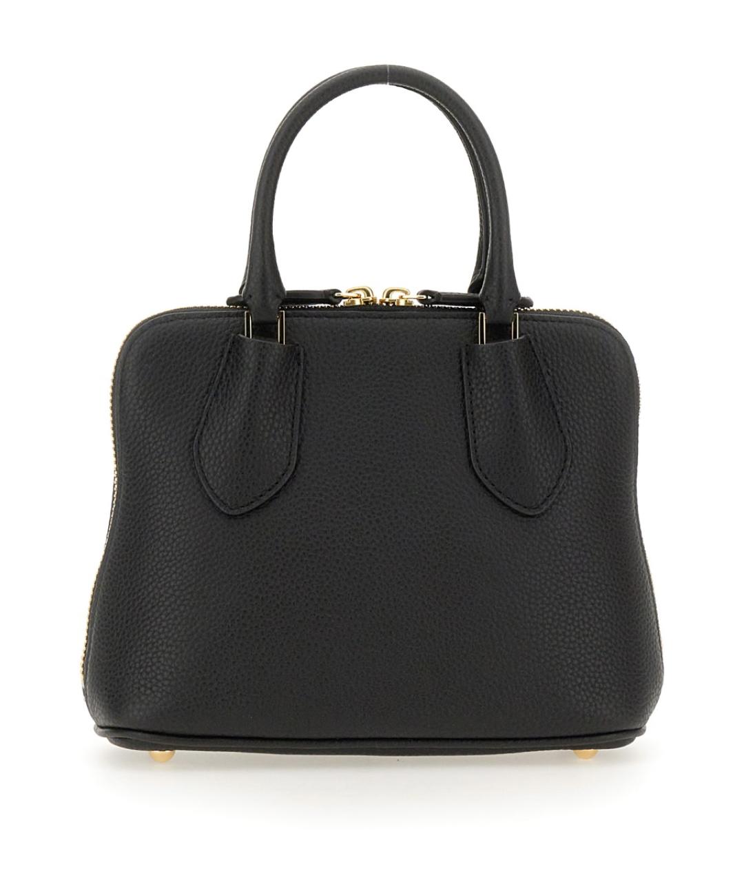 TORY BURCH Черная кожаная сумка тоут, фото 2