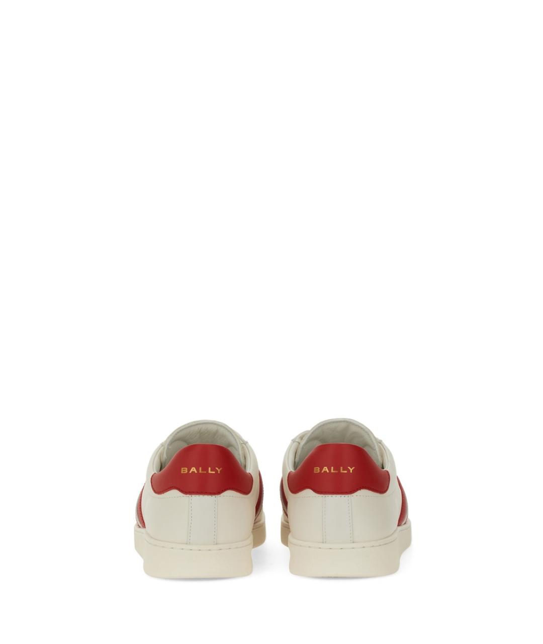 BALLY Белые кожаные низкие кроссовки / кеды, фото 3