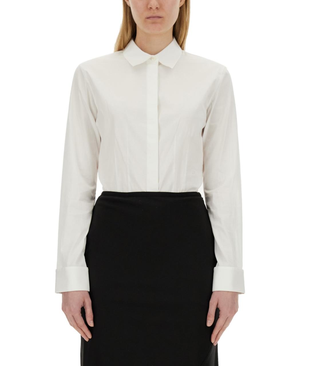 HELMUT LANG Белая хлопковая рубашка, фото 5