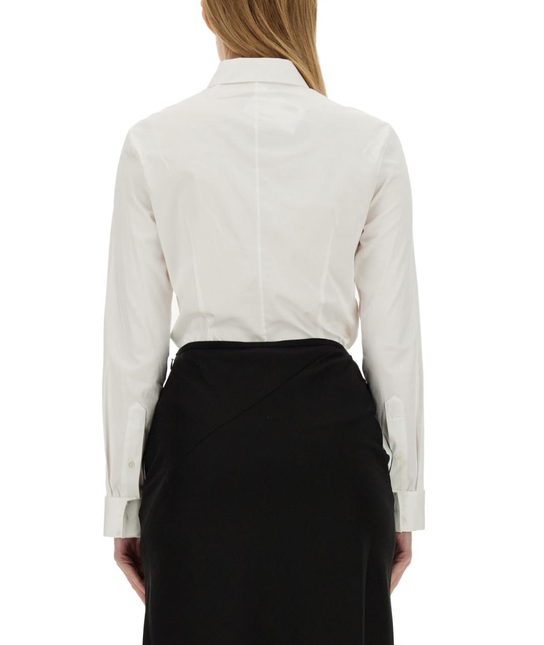 HELMUT LANG Белая хлопковая рубашка, фото 3