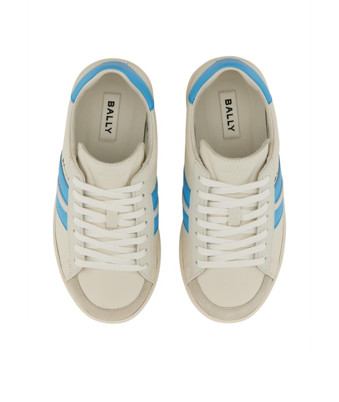BALLY Белые кожаные кроссовки, фото 6