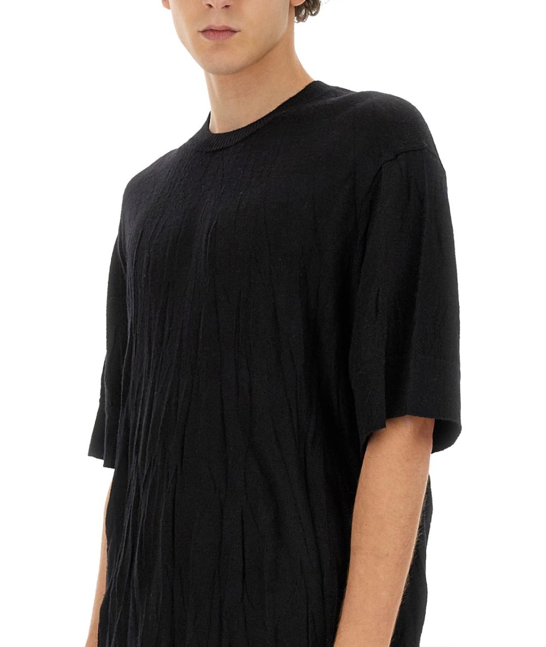 HELMUT LANG Черный шерстяной джемпер / свитер, фото 4