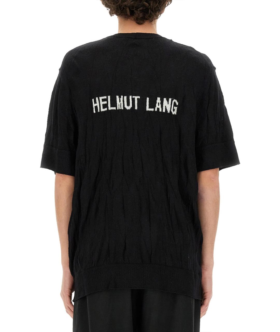 HELMUT LANG Черный шерстяной джемпер / свитер, фото 3