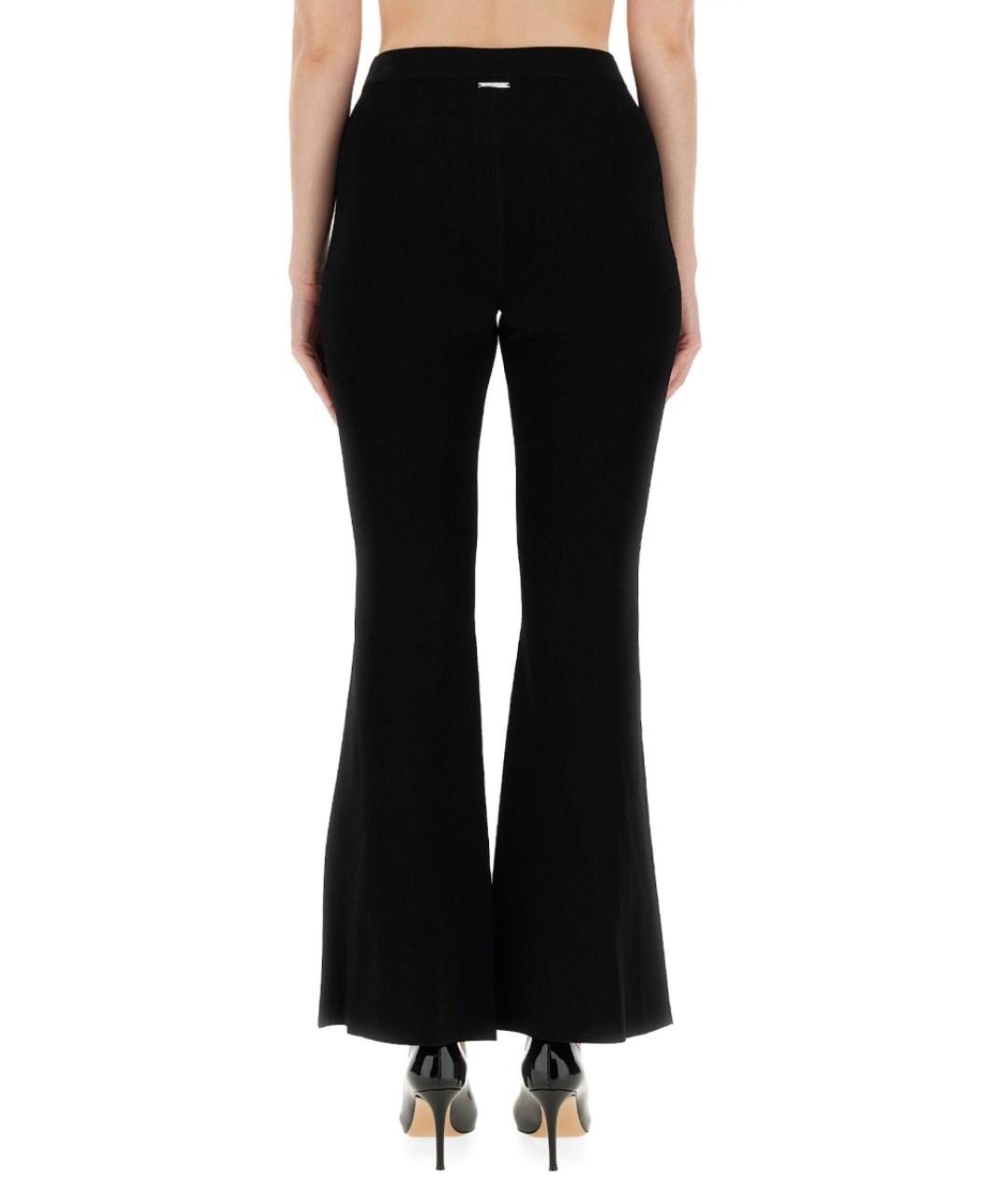 MICHAEL KORS Черные вискозные прямые брюки, фото 4