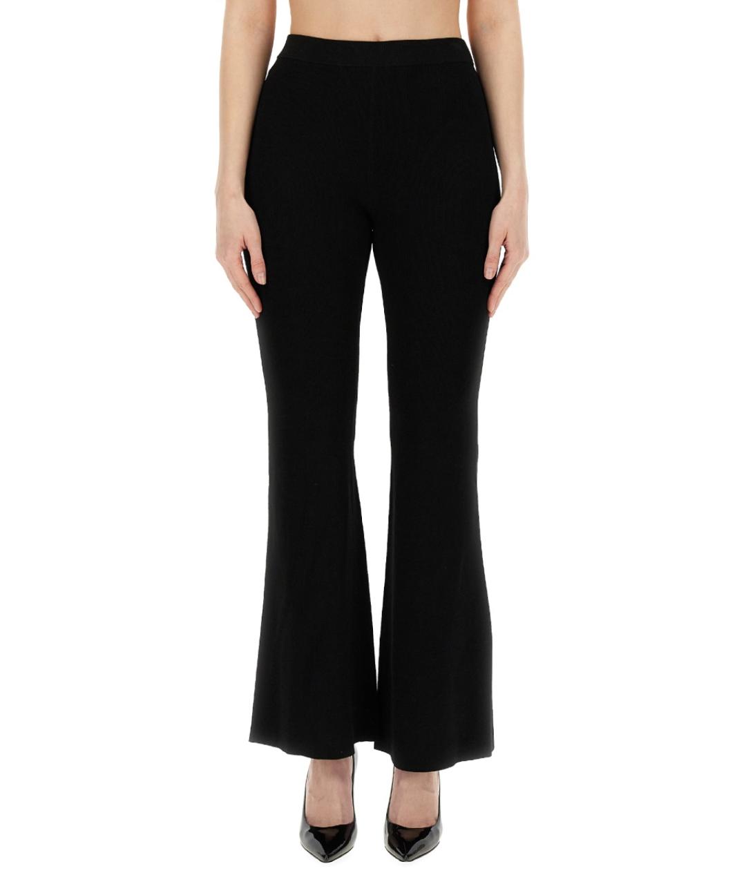 MICHAEL KORS Черные вискозные прямые брюки, фото 5