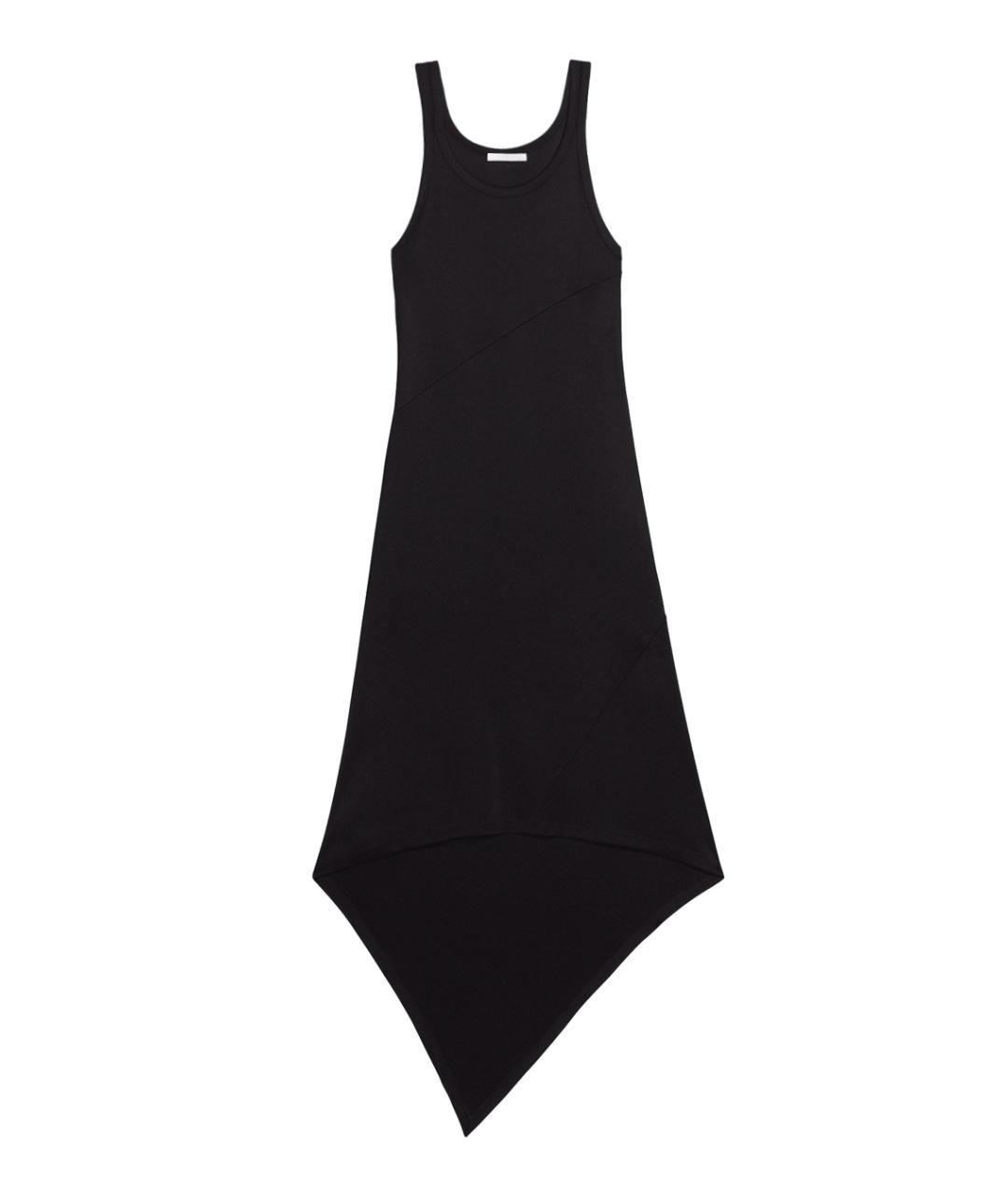 HELMUT LANG Черное вискозное повседневное платье, фото 1