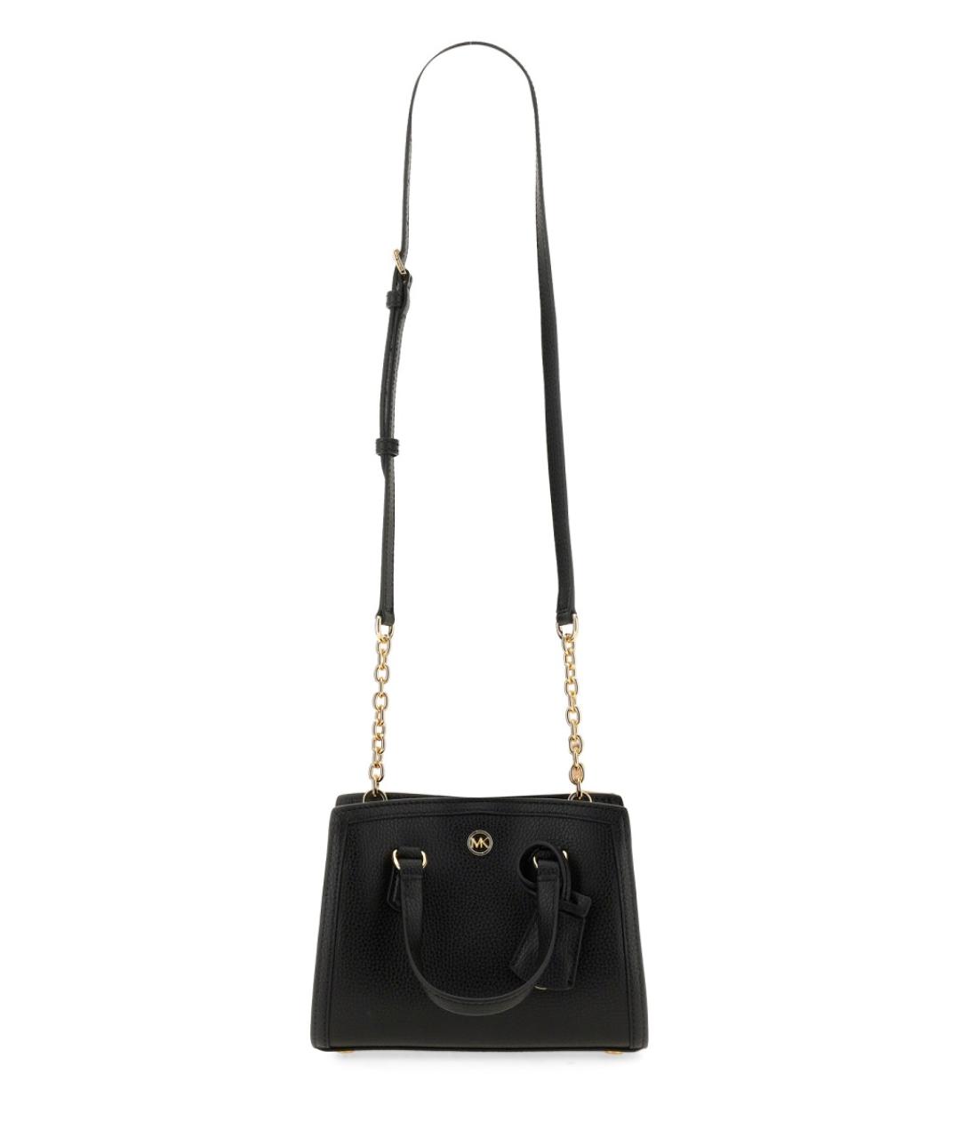 MICHAEL KORS Черная кожаная сумка тоут, фото 2