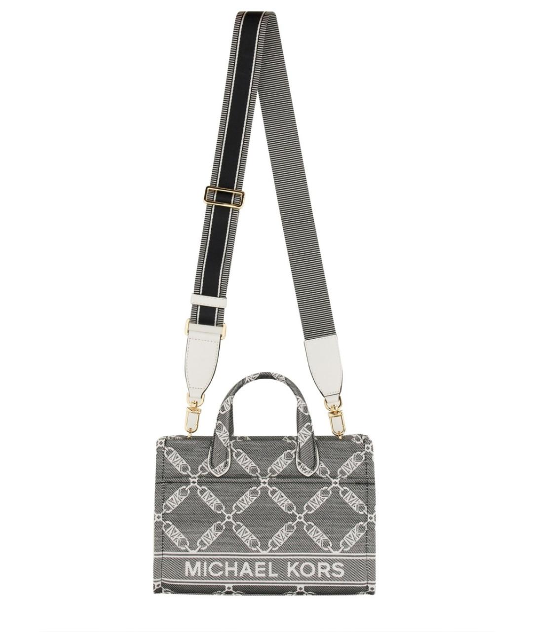 MICHAEL KORS Черная хлопковая сумка тоут, фото 2